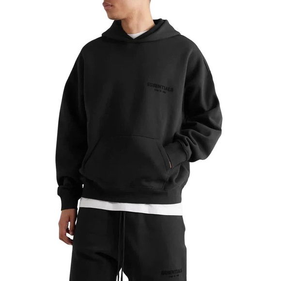 Fear Of God Essentials Pull-Over Hoodie Core 'Stretch Limo - Picture 2 of 11